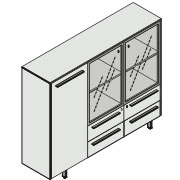 118262 - Шкаф средний Monolith