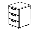 Тумба подкатная Glassline Тумба подкатная Glassline