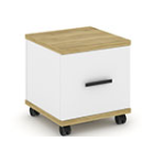 Тумба мобильная 1 распашной фасад  Concept CN.TUM-007 B/W 