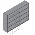 174331 - Стеллаж высокий 245х477х166 174331 - Стеллаж высокий 245х477х166