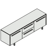 118258 - Шкаф низкий Monolith