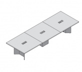 174123 - Стол для переговоров с отверстием под электрификацию 174123 - Стол для переговоров с отверстием под электрификацию