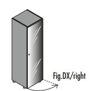 118276/ 118277 - Шкаф средний со стекло дверью (правый/левый)