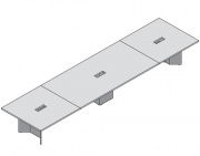 174130 - Стол для переговоров с отверстием под электрификацию 174130 - Стол для переговоров с отверстием под электрификацию