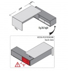 174288 - Стол руководителя правый с сервисной тумбой , с 2 USB входами 174288 - Стол руководителя правый с сервисной тумбой , с 2 USB входами