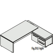 118220/ 118222 - Стол с приставкой (правый/левый)