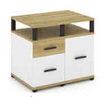 Concept CN.TSR-003 B/W Тумба приставная сервисная с надставкой широкой