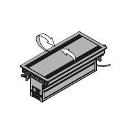 Люк для проводов со встроенной розеткой (3x220V, 2xUSB, 1xHDMI) с проводом 2 м