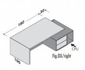 174165 - Стол руководителя правый с тумбой и отсекам для процессора , с 2 USB входами 174165 - Стол руководителя правый с тумбой и отсекам для процессора , с 2 USB входами