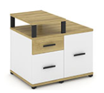 Concept CN.TSR-002 B/W Тумба приставная сервисная с надставкой узкой  