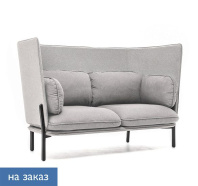 Диван 2-х местный Bellagio 2 high высокая спинка UNO silver / silver Диван 2-х местный Bellagio 2 high высокая спинка UNO silver / silver