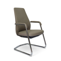 Кресло AR-C1802-V светло-серый кожа+экокожа Кресло AR-C1802-V светло-серый кожа+экокожа