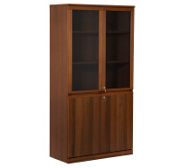 Шкаф для документов со стеклом Eur SET 52 N Орех Шкаф для документов со стеклом Eur SET 52 N Орех