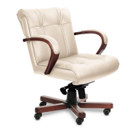 Кресло Multi Office Paris B бежевая кожа 