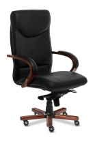 Кресло Multi Office Swing A черная кожа