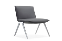 KAYAK Кресло lounge серый экокожа