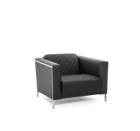 VISPO кресло, кожа+ к/з черный VISPO кресло, кожа+ к/з черный