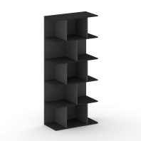 Стеллаж открытый широкий высокий Cross CRU.SO-100 черный (Fenix)