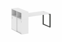 Стол рабочий Metal System Style с опорным шкафом-купе БО.РС-СШК-3.4 Стол рабочий Metal System Style с опорным шкафом-купе БО.РС-СШК-3.4