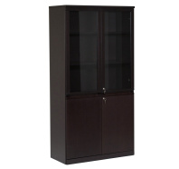 Шкаф для документов со стеклом Eur SET 52 W Венге Шкаф для документов со стеклом Eur SET 52 W Венге