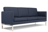 Диван трехместный Otto опоры хром в ткани 1 категории