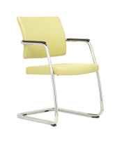 Кресло Solo на полозьях кожа Кресло Solo на полозьях кожа