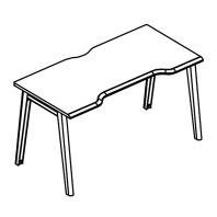 Стол эргономичный &quot;Симметрия&quot; на металлокаркасе Alta MT МР Б1Б 013.04 