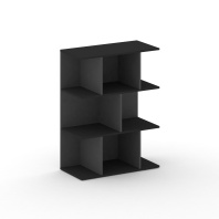 Стеллаж открытый широкий средний Cross CRU.SO-200 черный 