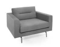 Кресло TENO ткань темно-бежевый / полированные ножки Кресло TENO ткань темно-бежевый / полированные ножки