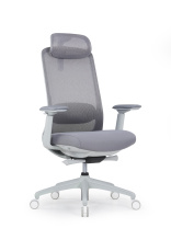 Кресло Kosmo c подголовником серая сетка ткань Кресло Kosmo c подголовником серая сетка ткань