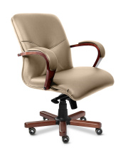 Кресла Multi Office Mercury B бежевая кожа