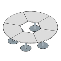 Стол переговоров круглый Skandi D300