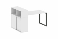 Стол рабочий Metal System Style с опорным шкафом-купе БО.РС-СШК-3.3 Стол рабочий Metal System Style с опорным шкафом-купе БО.РС-СШК-3.3