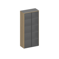 Шкаф для документов высокий со стеклом ION ИН 344 Шкаф для документов высокий со стеклом ION ИН 344