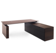 Стол с электроприводом (с тумбой DX) Tesla Эвкалипт мореный / Черный Стол с электроприводом (с тумбой DX) Tesla Эвкалипт мореный / Черный