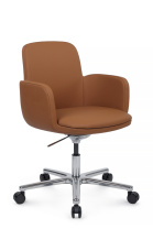Кресло RV Design Charm B2512 кожа светло-коричневая / экокожа