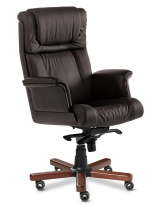 Кресло Master Lux A коричневая кожа Кресло Master Lux A коричневая кожа