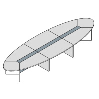 Стол переговоров овальный Ellipse 580х180 Стол переговоров овальный Ellipse 580х180