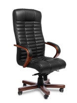 Кресло Multi Office Atlant A черная кожа 