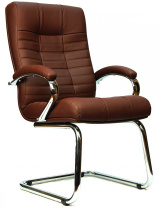 Кресло Everprof Atlant CF коричневая экокожа Кресло Everprof Atlant CF коричневая экокожа