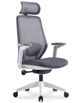 Кресло Sunon Light CMY02SW белый каркас, серый сетка