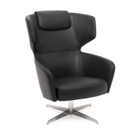 VENTO High Кресло recliner черный кожа VENTO High Кресло recliner черный кожа