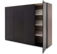 Шкаф для бумаг х 2 Murano Кальяри/Черный Шкаф для бумаг х 2 Murano Кальяри/Черный