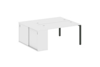 Стол-бенч двойной с опорным шкафом-купе Metal system style БП.РС-СШК-1.3 Стол-бенч двойной с опорным шкафом-купе Metal system style БП.РС-СШК-1.3