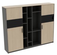 Шкаф для документов Lido DG51-2.201166  (S-77) /Антрацит (S-59)