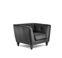 Кресло Volta черная кожа