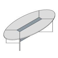 Стол переговоров овальный Ellipse 315х140 Стол переговоров овальный Ellipse 315х140
