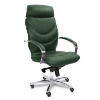 Кресло Multi-Office Leeds Chrome кожа зеленая Кресло Multi-Office Leeds Chrome кожа зеленая
