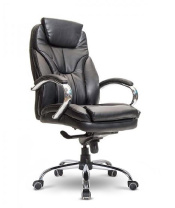 Кресло Барселона МБ, CH-8 Экокожа Черная
