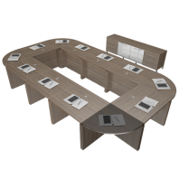 Угловой элемент стола переговоров левый/правый Yalta LT-SРU Угловой элемент стола переговоров левый/правый Yalta LT-SРU